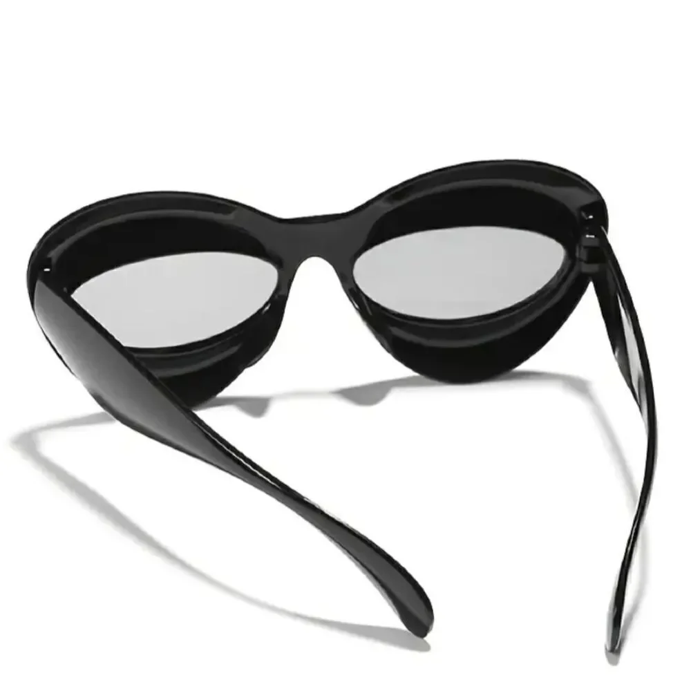 Futuristic Inflated Cat Eye Sunglasses Oval Oversized unisex